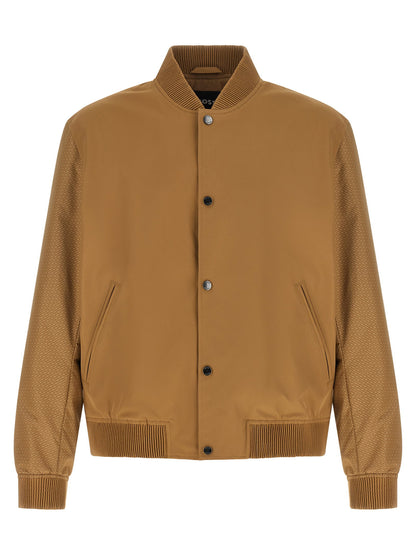 Hugo Boss Monogram Sleeve Bomber Jacket