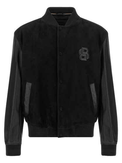 Hugo Boss Leather Bomber Jacket