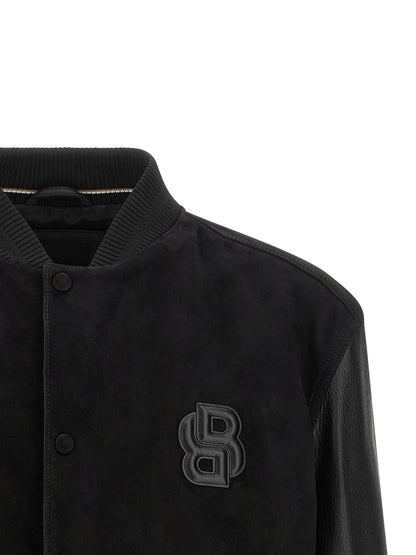 Hugo Boss Leather Bomber Jacket