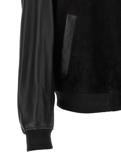 Hugo Boss Leather Bomber Jacket