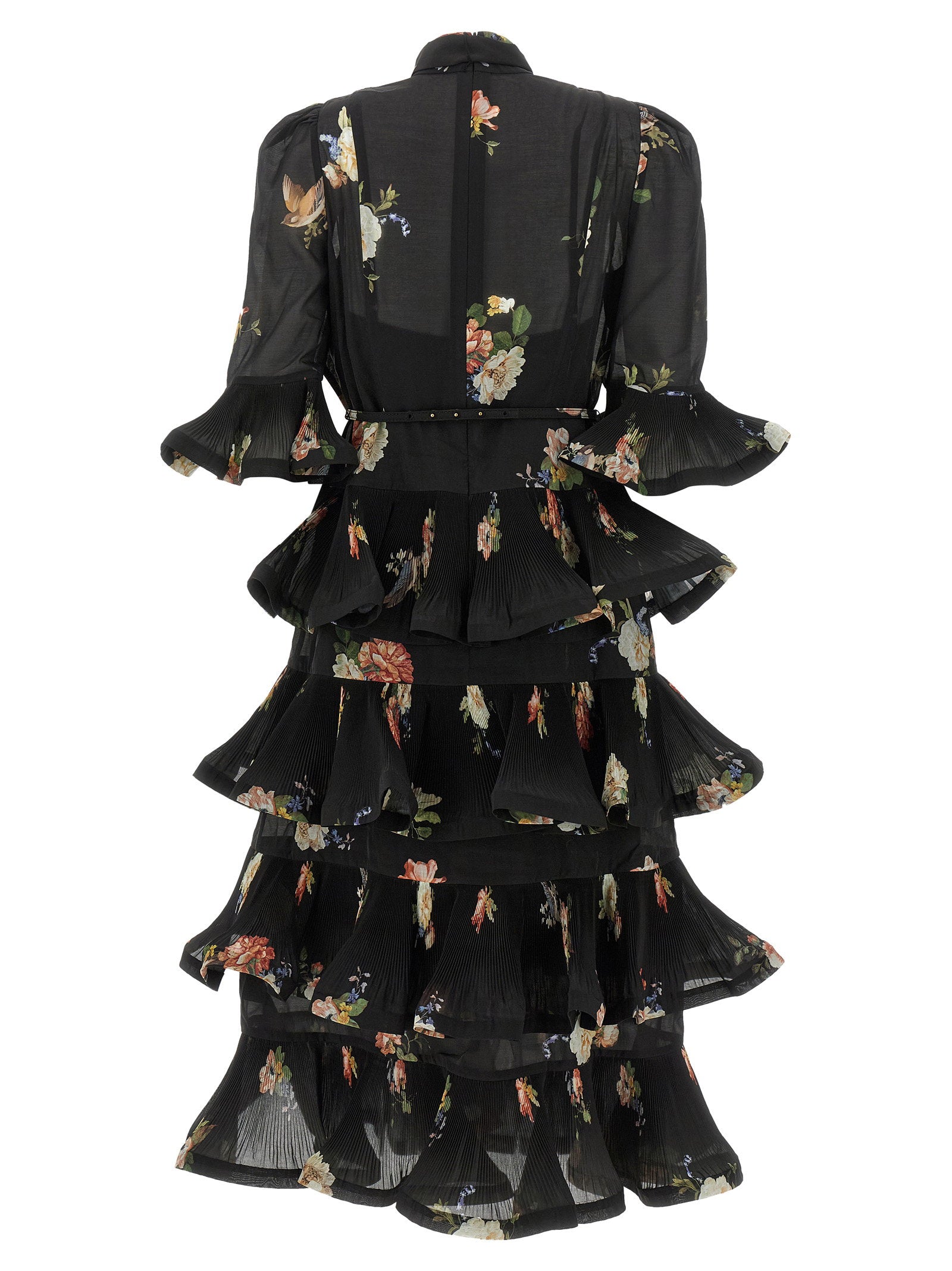 Zimmermann Pleated Sleeved Dress
