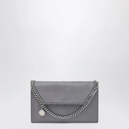 Stella McCartney Falabella crossbody wallet bag in dark barolo