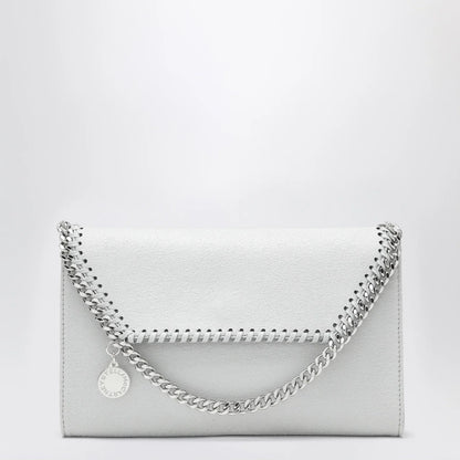 Stella McCartney Pearl grey Falabella shoulder wallet bag