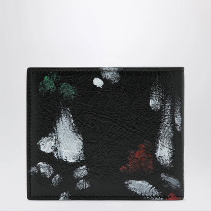 Balenciaga Cash leather wallet with painter’s print