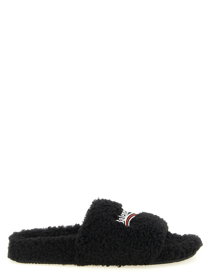 Balenciaga Furry Open Sandals