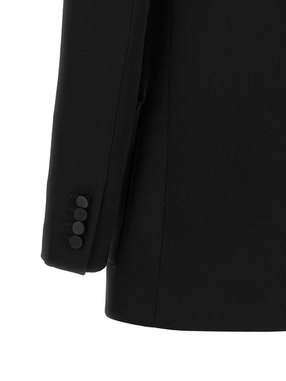 Saint Laurent Satin Lapel Blazer