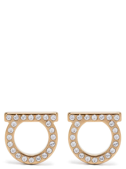 Ferragamo Gancini Crystals (l) Earrings
