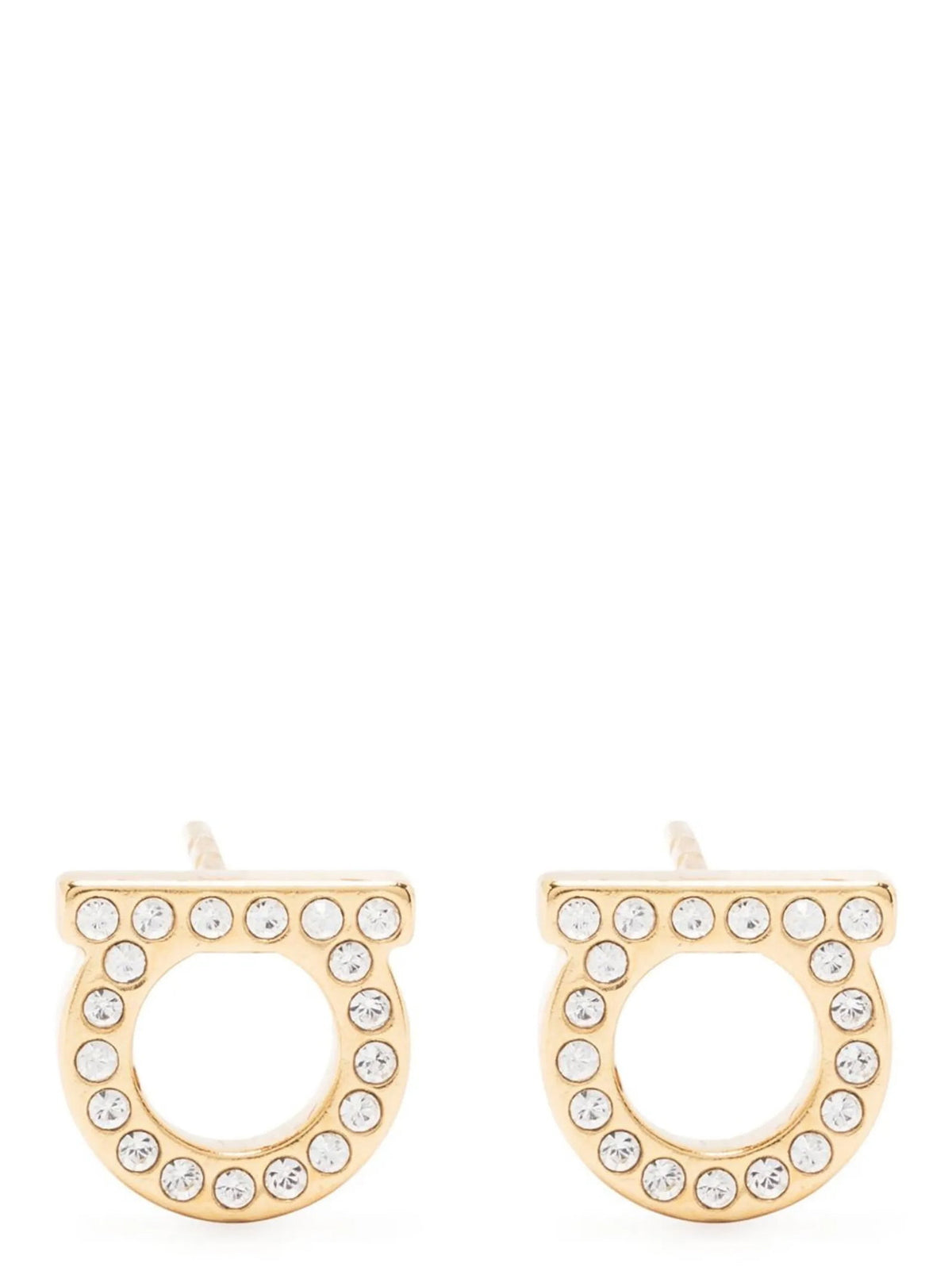 Ferragamo Gancini Crystals Earrings