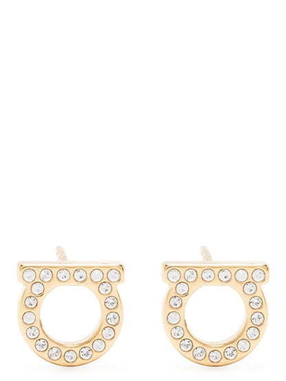 Ferragamo Gancini Crystals Earrings