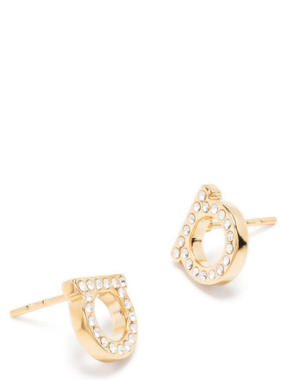 Ferragamo Gancini Crystals Earrings