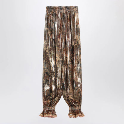 Valentino Pleated silk-blend trousers