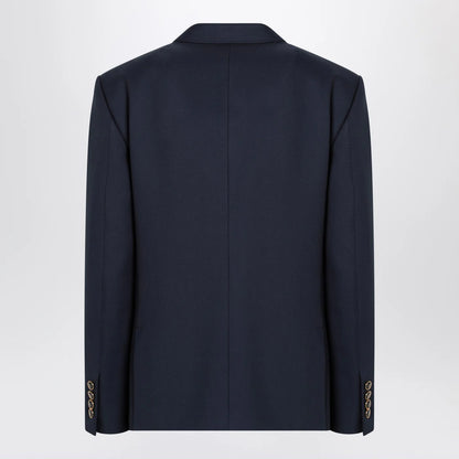 Valentino Blue single-breasted wool jacket