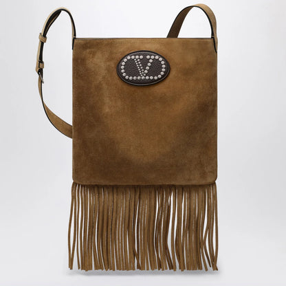 Valentino Garavani Beige suede Nellcôte bag