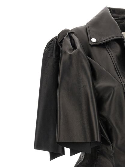Alexander McQueen Bow Knot Biker Vest