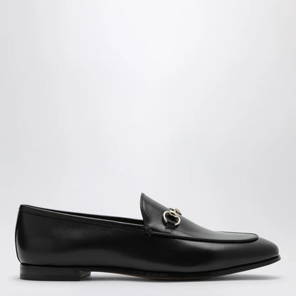 GUCCI Black leather Jordaan loafer