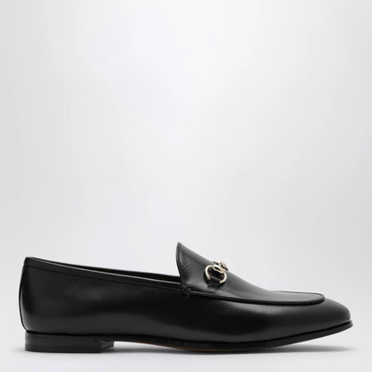GUCCI Black leather Jordaan loafer