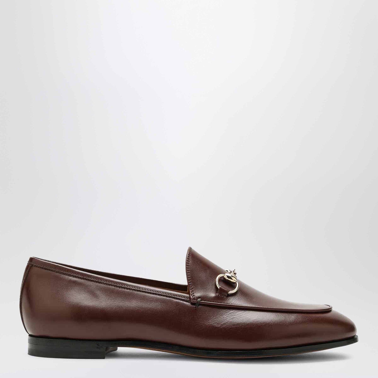 GUCCI Brown Jordaan loafer in leather