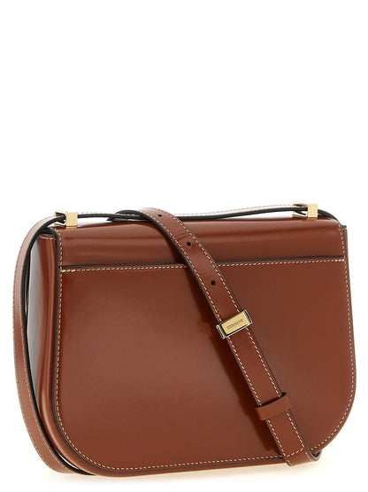 Ferragamo Double Gancini Closure Shoulder Bag