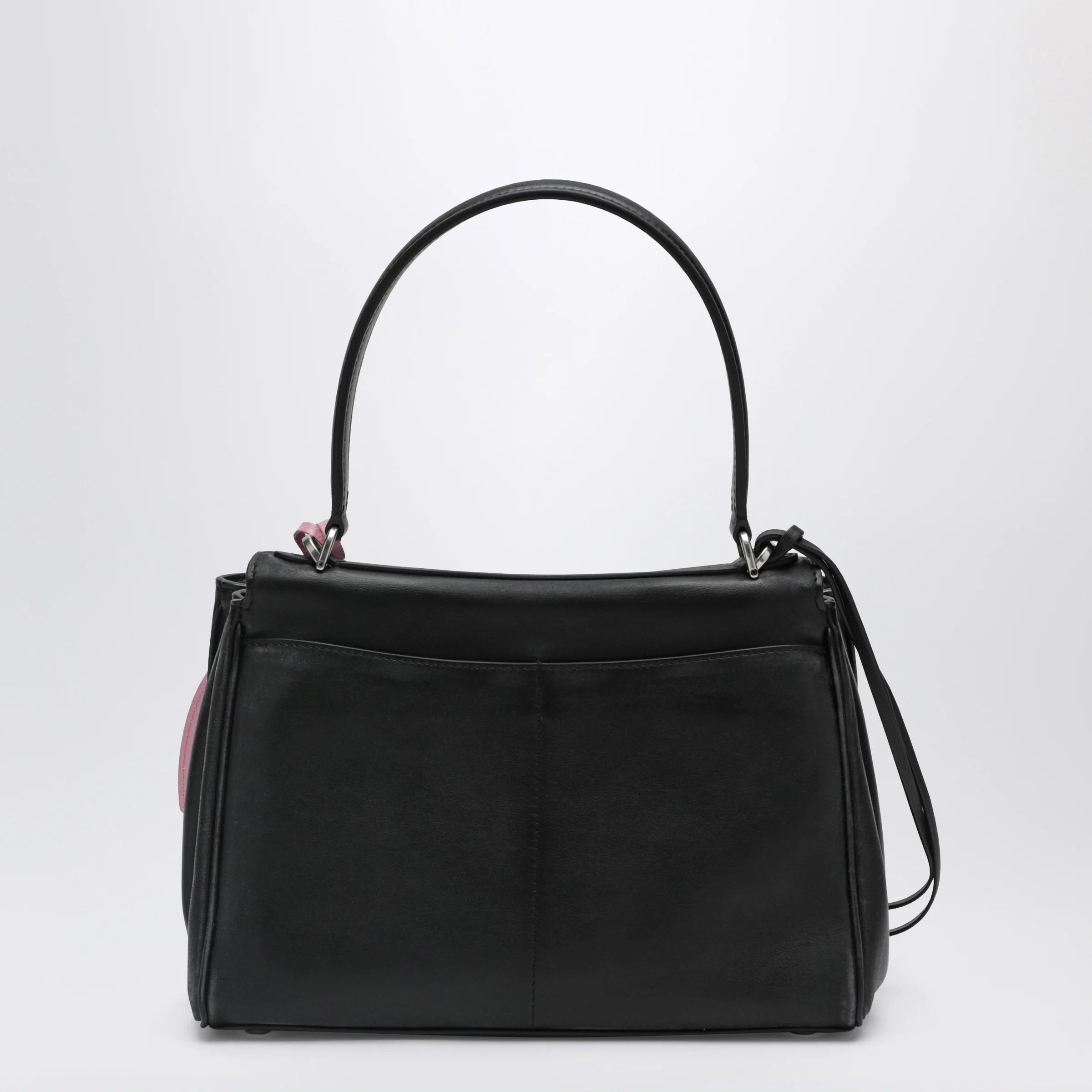 Balenciaga Small black Rodeo bag in smooth calf leather with charm