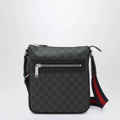 GUCCI GG fabric small shoulder bag grey/black