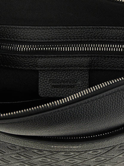 Ferragamo Monogram Messenger Crossbody Bag