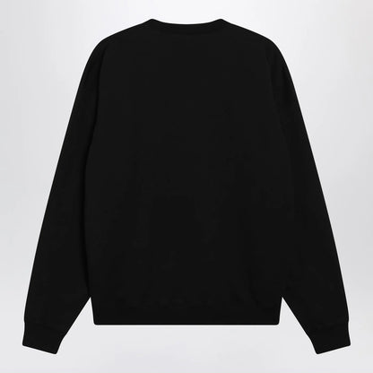 GUCCI Black brushed cotton jersey sweatshirt