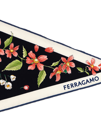 Ferragamo Primavera Print Diamond Scarf