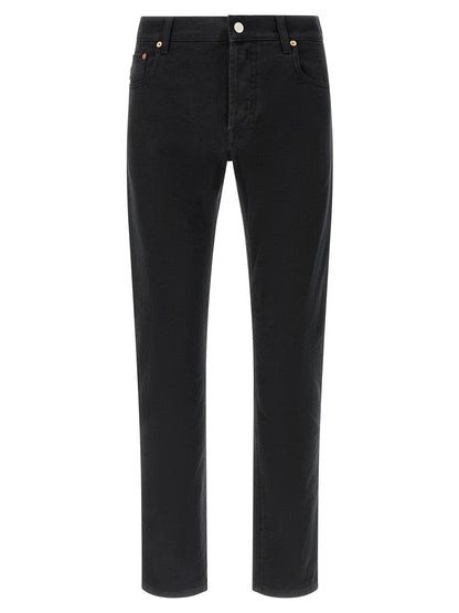Gucci Gg Jacquard Denim Jeans