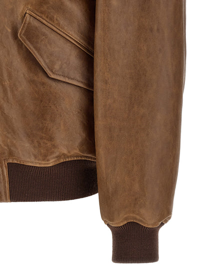 Saint Laurent Vintage Leather Bomber Jacket