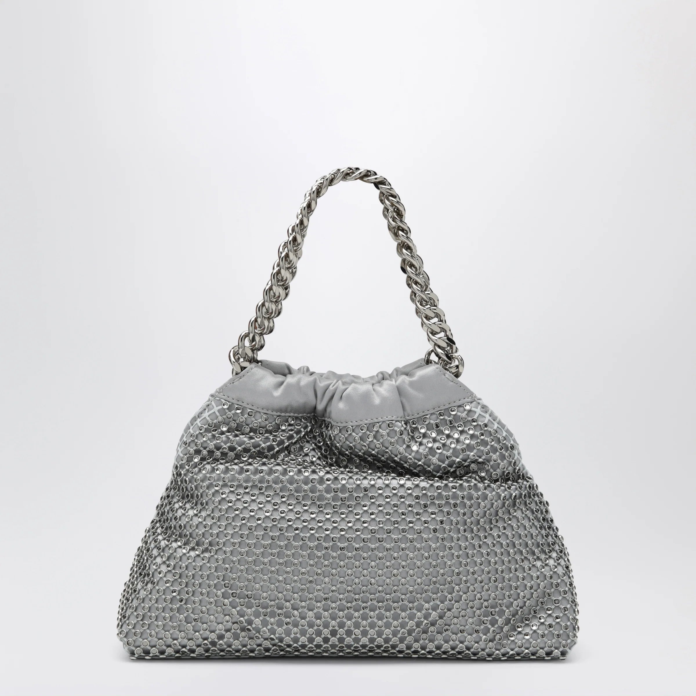 Stella McCartney Black Falabella Mini drawstring bag with drawstring closure