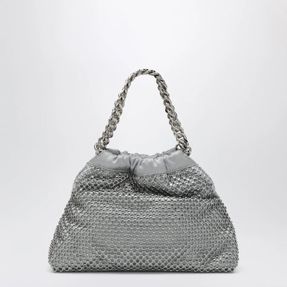 Stella McCartney Black Falabella Mini drawstring bag with drawstring closure