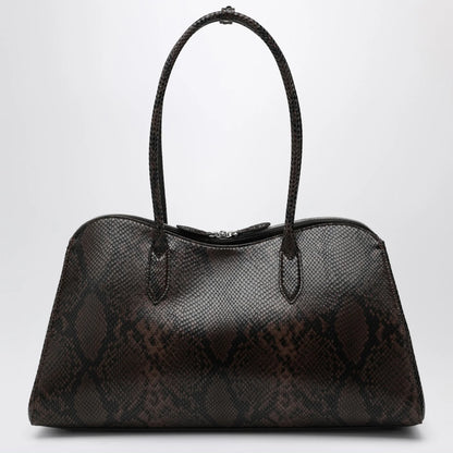 Stella McCartney Espresso snake-effect Ryder tote bag