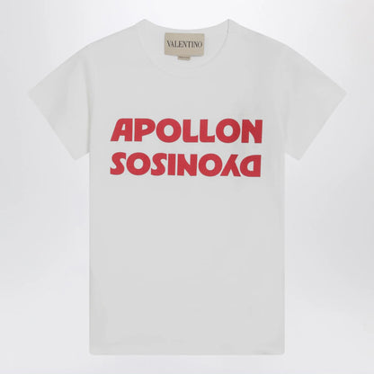 Valentino White T-shirt with Apollon/Dionysus print