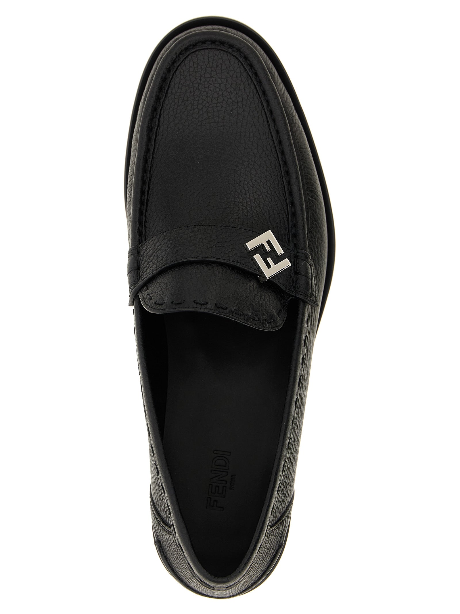 Fendi Ff Metal Loafers