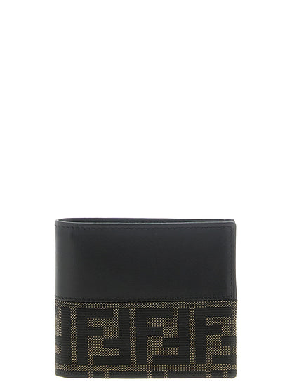 Fendi Two-color Ff Jacquard Wallet