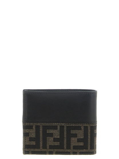 Fendi Two-color Ff Jacquard Wallet