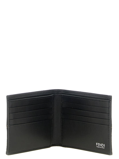 Fendi Two-color Ff Jacquard Wallet