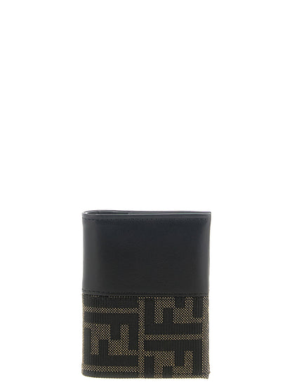 Fendi Ff Jacquard Bicolor Card Holder