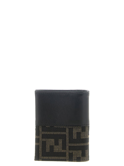 Fendi Ff Jacquard Bicolor Card Holder