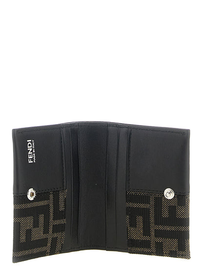 Fendi Ff Jacquard Bicolor Card Holder
