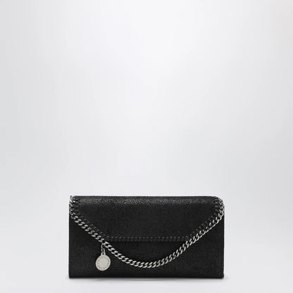 Stella McCartney Falabella black crossbody wallet