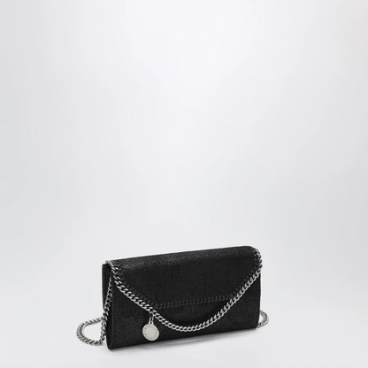 Stella McCartney Falabella black crossbody wallet