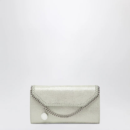 Stella McCartney Light lime green Falabella shoulder wallet bag