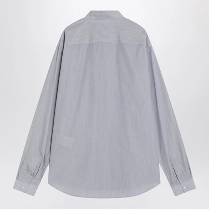 Valentino Light blue cotton shirt with logo