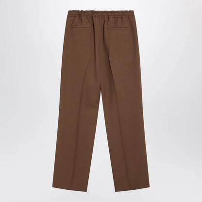 Valentino Brown gabardine trousers