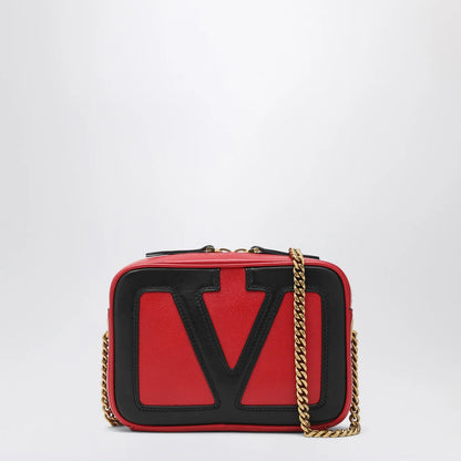 Valentino Garavani Viva Superstar chain belt bag red/black