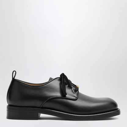 Valentino Garavani Black leather strap with Vlogo plaque