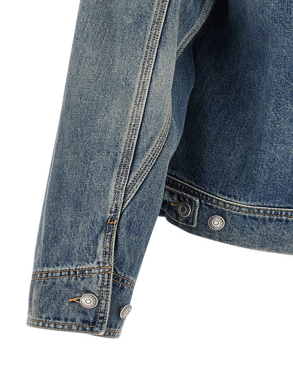 Alexander McQueen Suede Denim Jacket