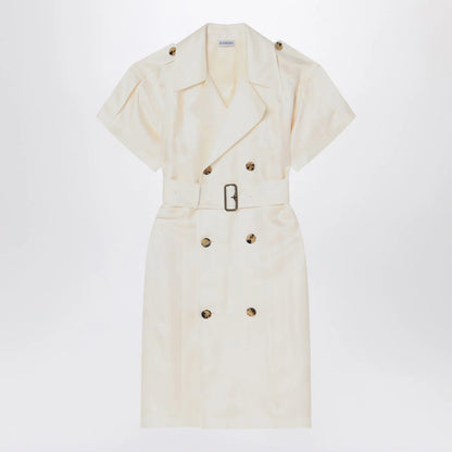 Burberry Ivory trench dress in viscose