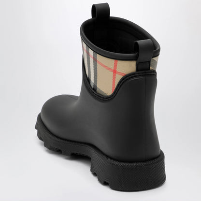 Burberry Marsh Stamp rubber and nylon rain boots in black